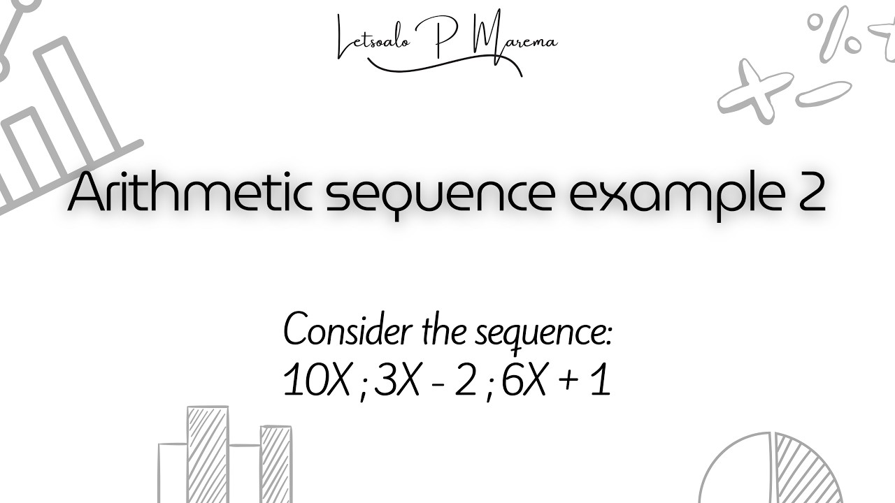 Arithmetic sequence example no. 2 | Mathematics