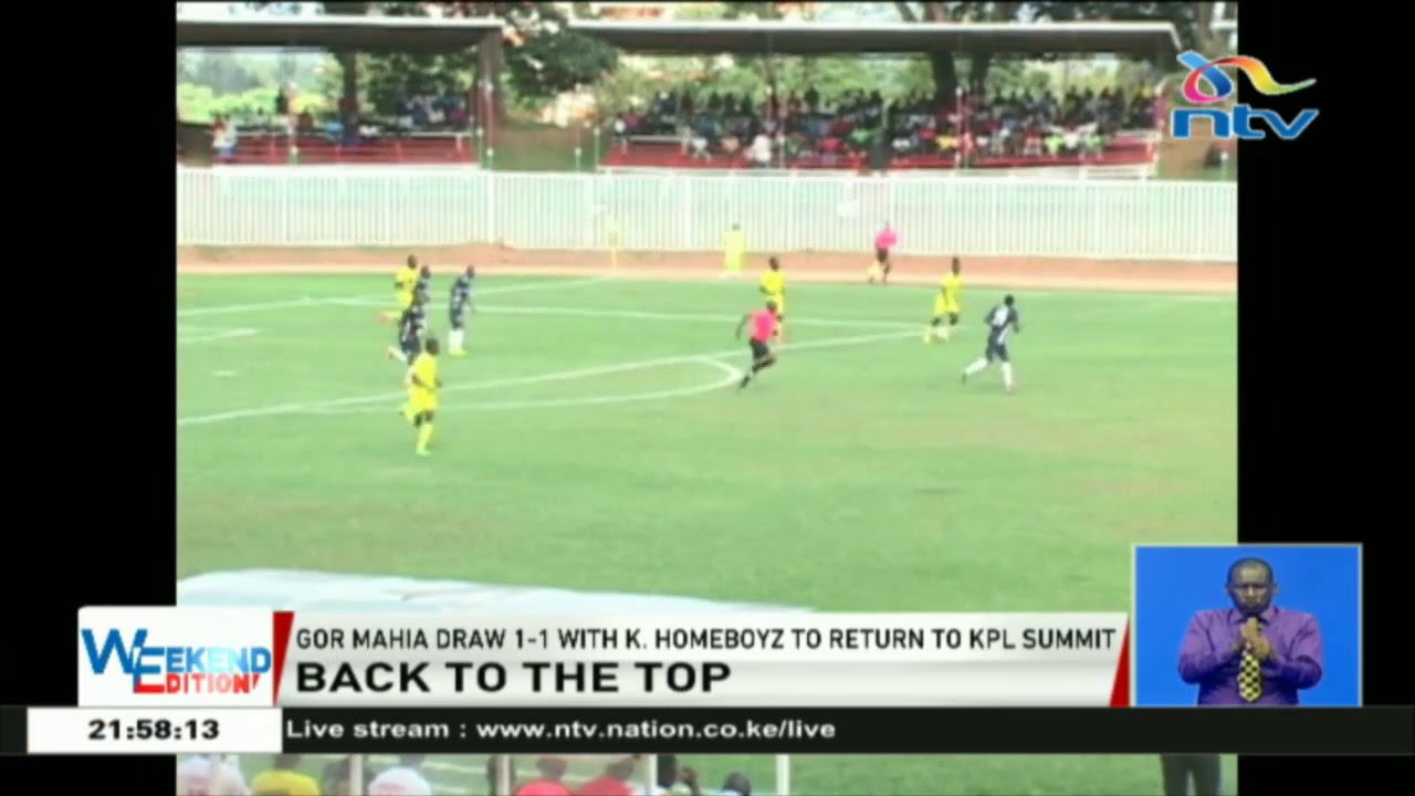 Gor Mahia tops KPL table despite draw with homeboyz