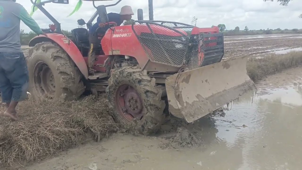 Tractor Stuck in Mud! Epic Fail or Can We Get It Out? (Farming Challenges)