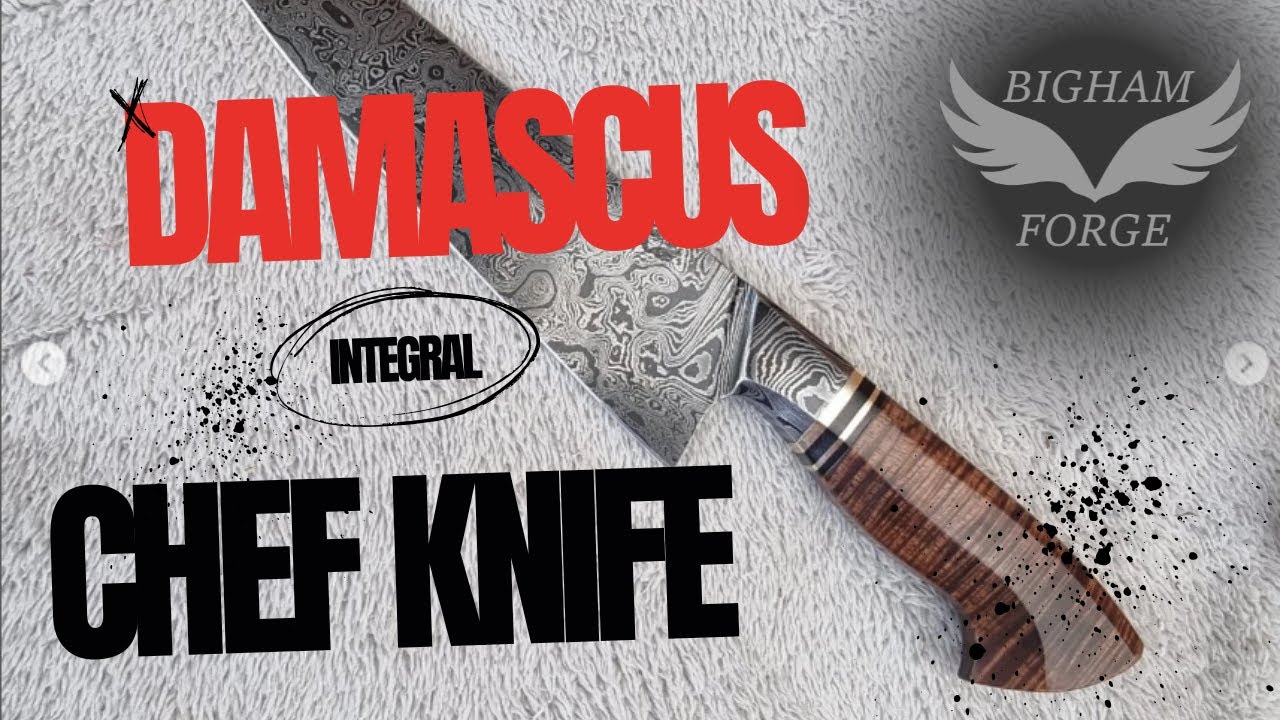 Forging a Damascus Integral Chef Knife