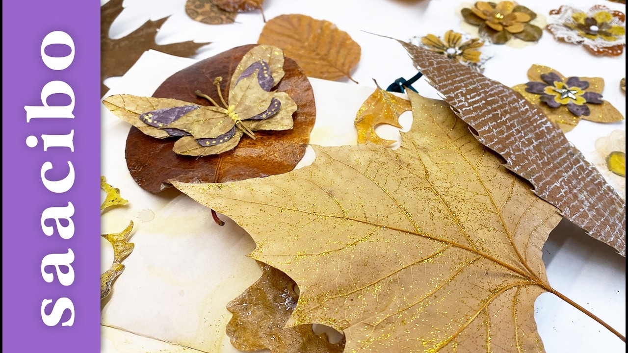 I Had Sooo Much Fun Crafting With Autumn Leaves! #craftideas