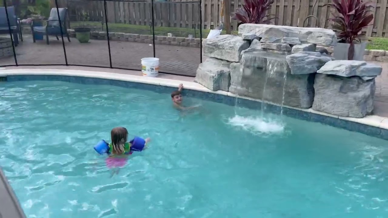 Transform Your Pool with the RicoRock 3 Foot Modular Waterfall