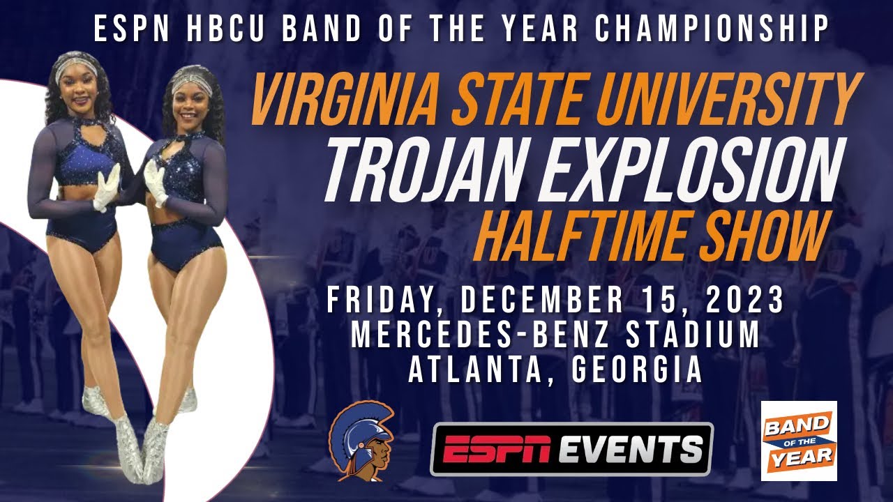Virginia State University Trojan Explosion at the 2023 ESPN HBCU Band of the Year Championship