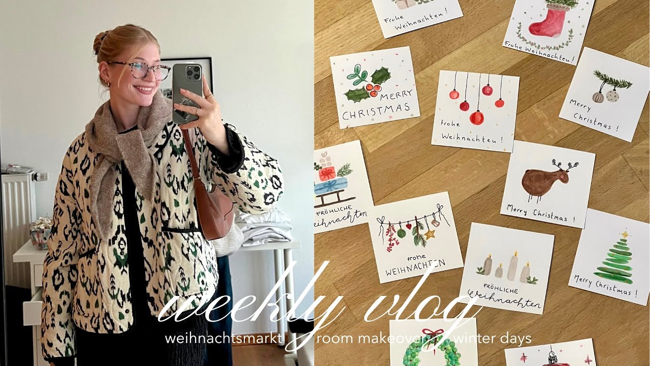 weekly vlog // weihnachtsmarkt || room makeover || winter days