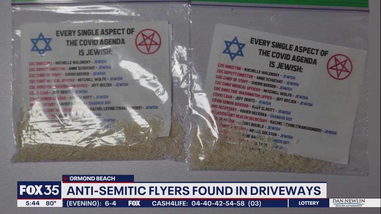 Ormond Beach residents find antisemitic flyers in driveway