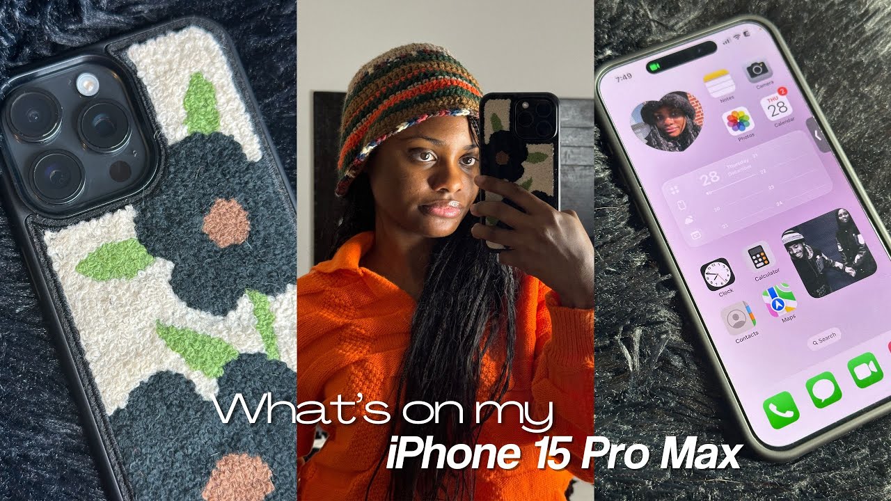 WHAT'S ON MY IPHONE 15 PRO MAX ♡ | BLACK TITANIUM