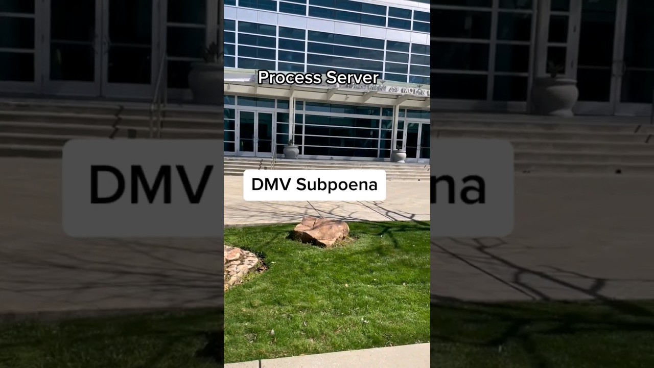 DMV Subpoena.  Sacramento Process Server.  We Serve Documents To California 