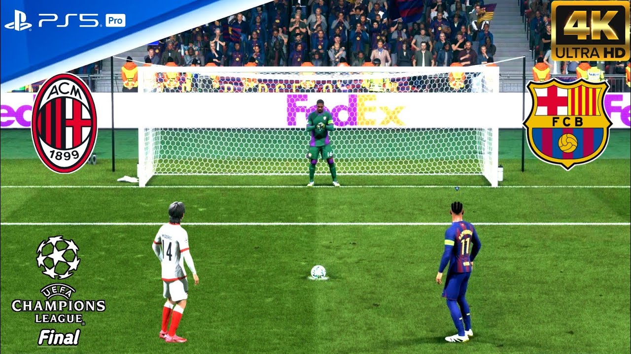 EA FC 26 - AC Milan Vs Barcelona | UEFA Champions League Final 2026 Penalty Shootout [PS5 PRO 4K60]