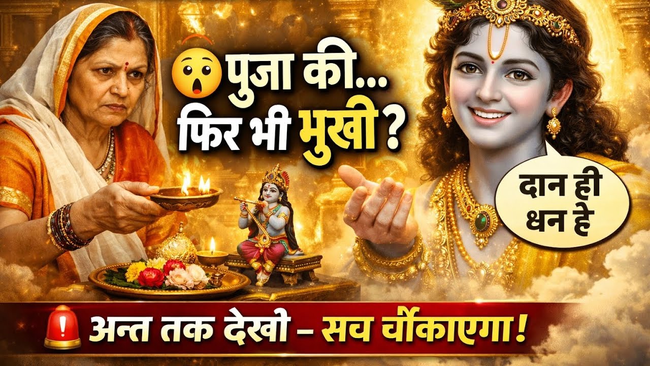 Shree krishna ne budhi brahmani ko kyu rakha bhookha|| षटतिला एकादशी व्रत katha || 