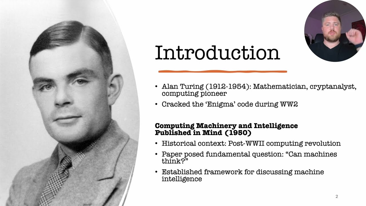 Alan Turing's Computing Machinery and Intelligence