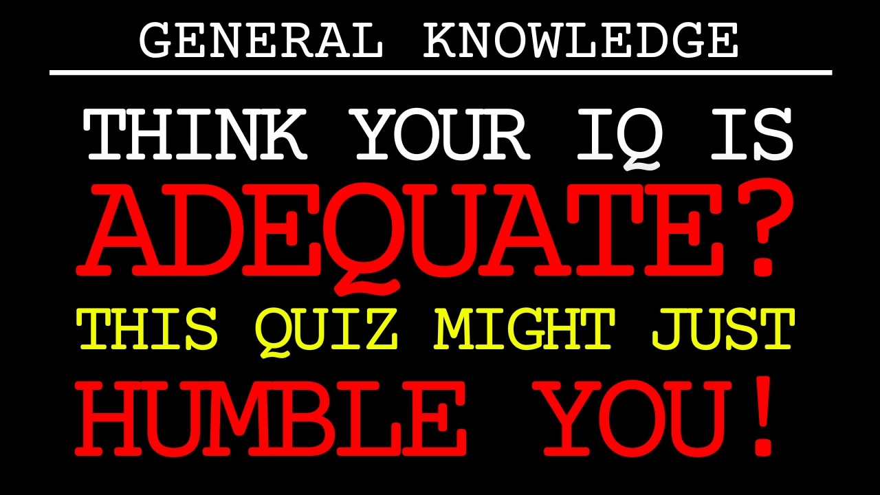 Try The Challenge - Try To Get 8 Correct Answers To Prove Your Wisdom!