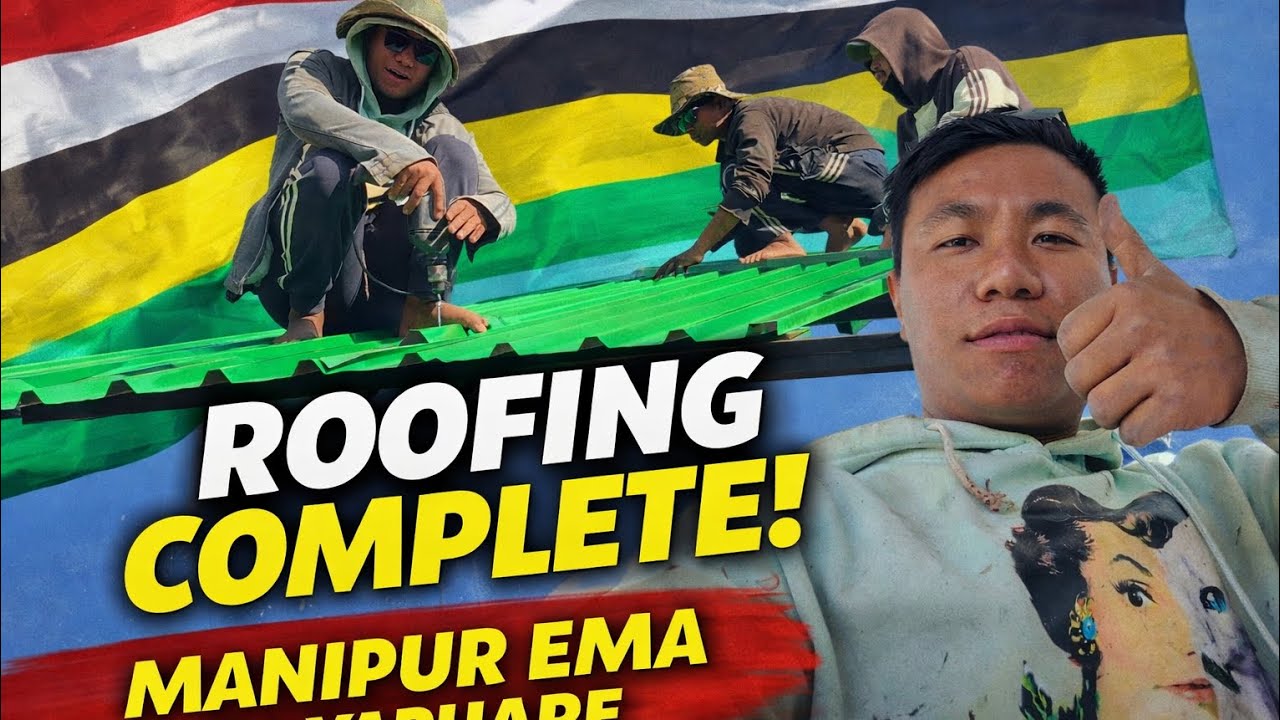 Roofing Work Full Process | Hardworking Labour Life in Manipur