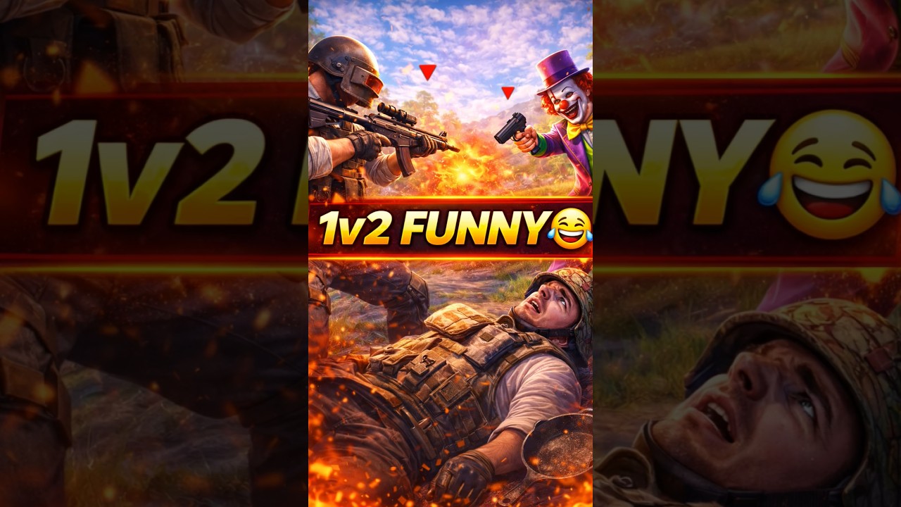 😂🤣1V2 FUNNY 🤣😂 #bgmi #sound#bgmichallenge