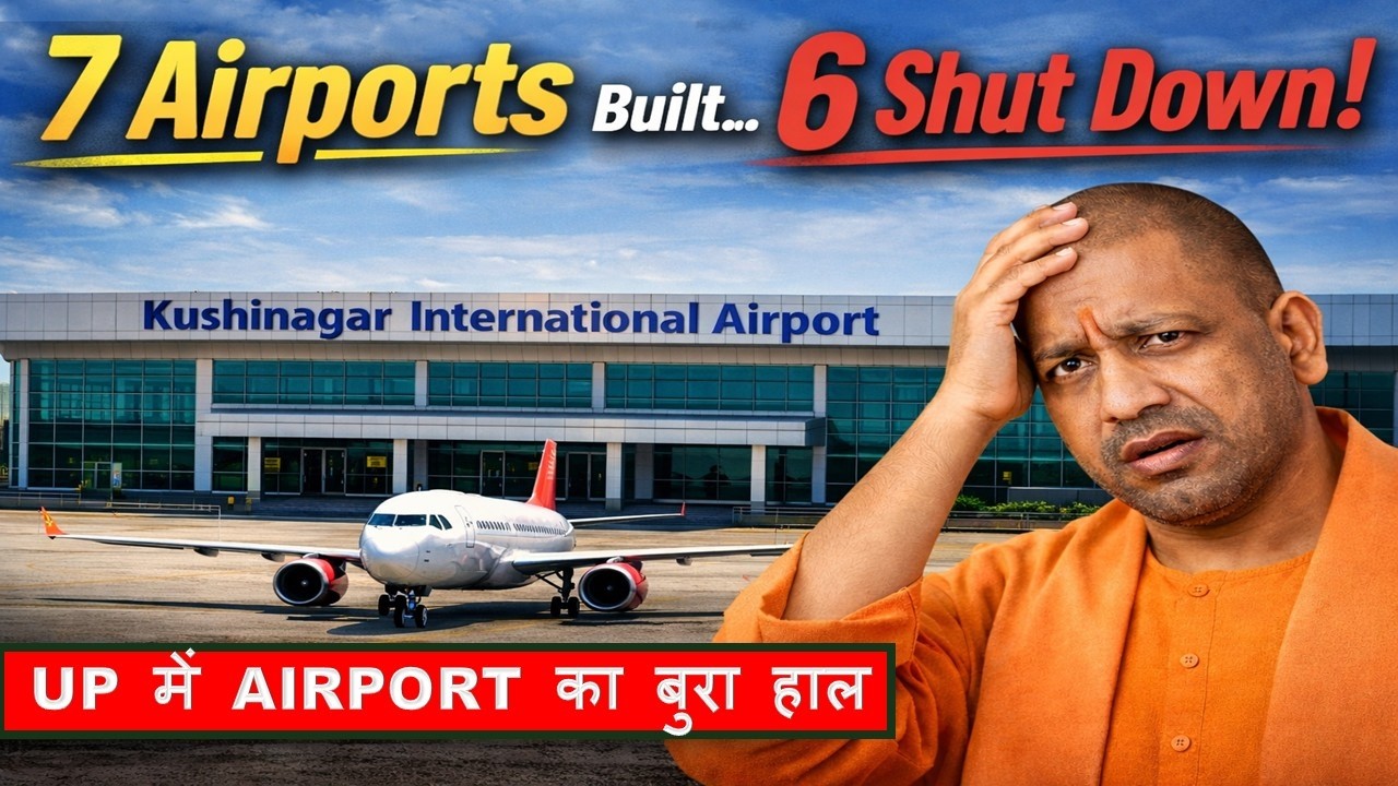 Uttar Pradesh Airport Crisis: 7 Built, 6 Non-Operational | Jewar Airport | Papa Construction