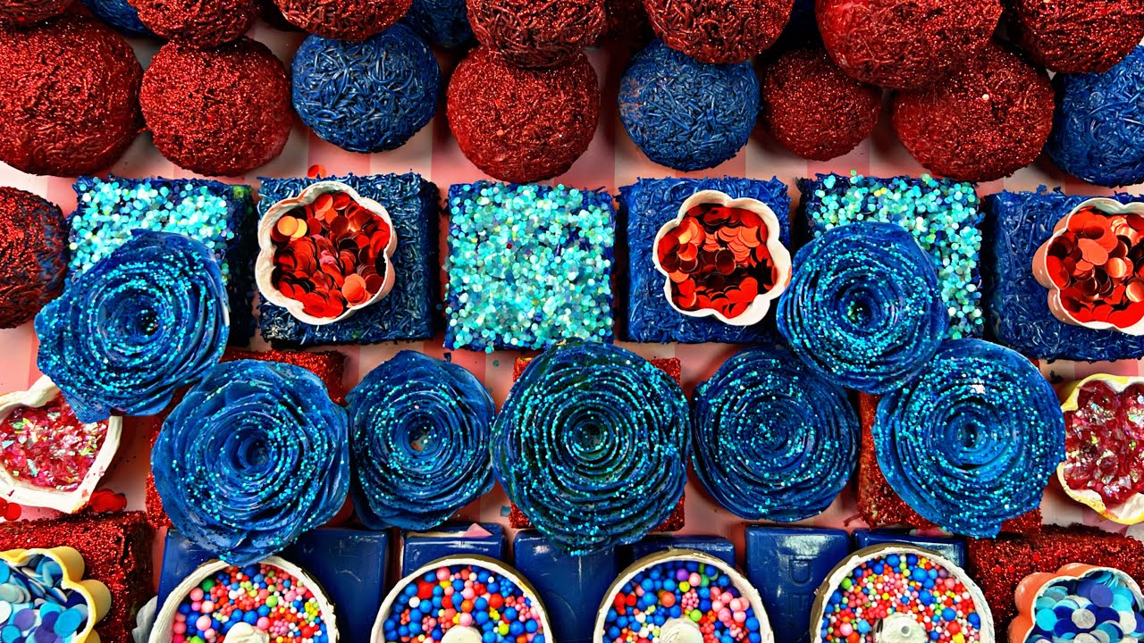 Soap roses and soap balls 💙❤️roses and boxes 💙❤️cutting kinetic sand 🌹