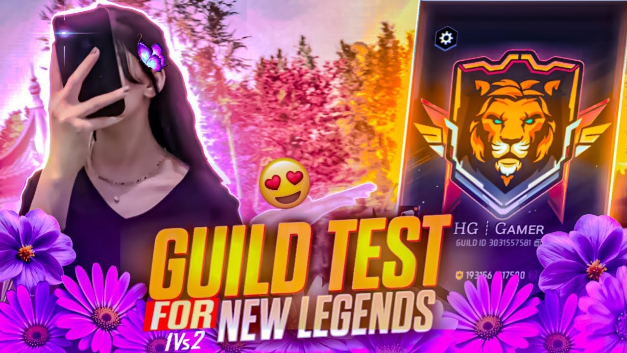 1V2 GUILD TEST LIVE STREAM 😈 | UID REACTION 🥳 | #nonstopgaming #ffgirlgamer