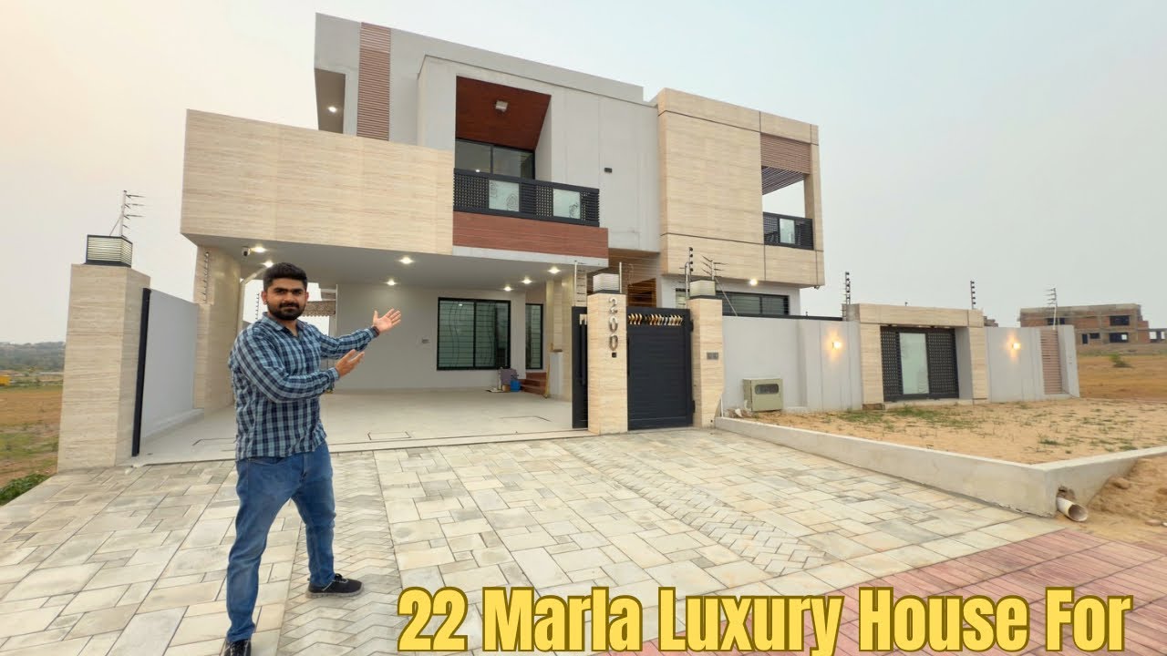22 Marla Luxury House for Sale in Bahria Town Phase 8 | 6 Bed | Garden | Double Kitchen | 8.50 Crore