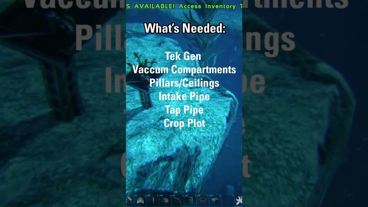 How To Grow Crops Underwater #shorts #ark #arksurvivalevolved #arktips #arktutorial #gaming