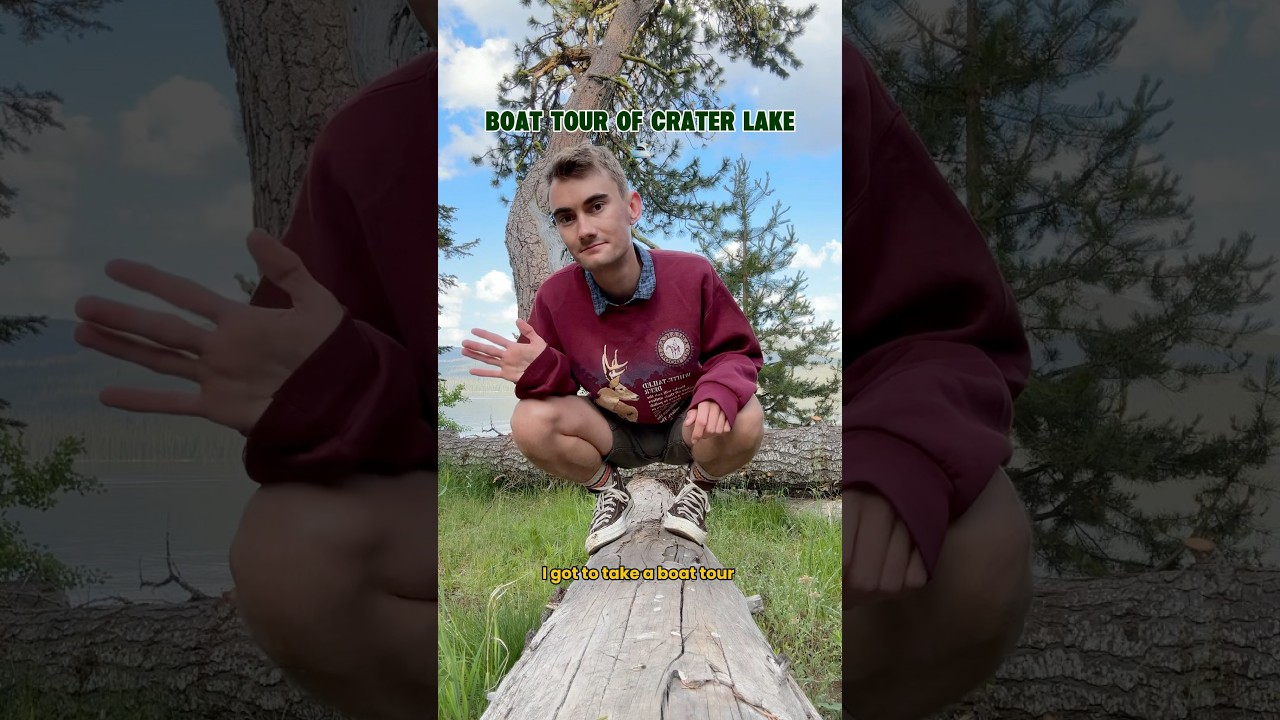 boat tour of crater lake 🛥️