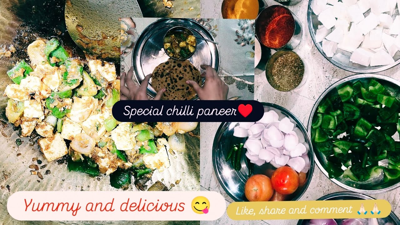 Today's special recipe 🤤♥️.chilli paneer 😋❣️ ਅੱਜ ਦੀ ਸਪੈਸ਼ਲ ਸਬਜ਼ੀ ਚਿੱਲੀ ਪਨੀਰ 🔥