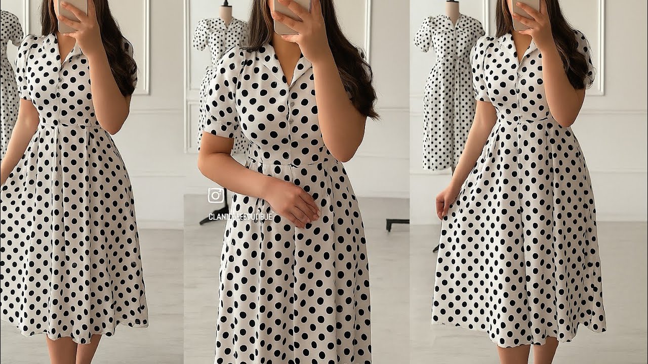 Unleash Your Creativity: Design a Polka Dot Dress!