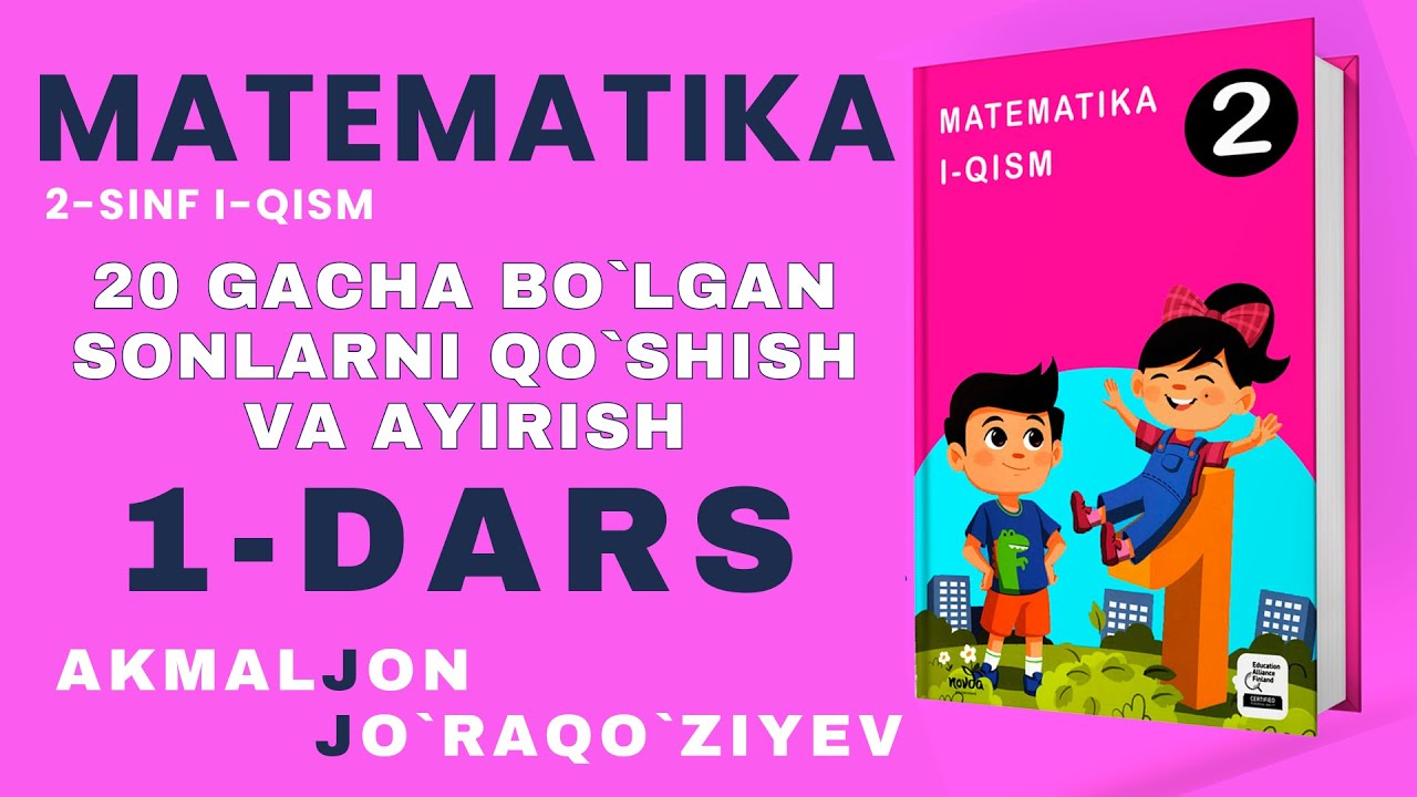 2-SINF MATEMATIKA 1-DARS