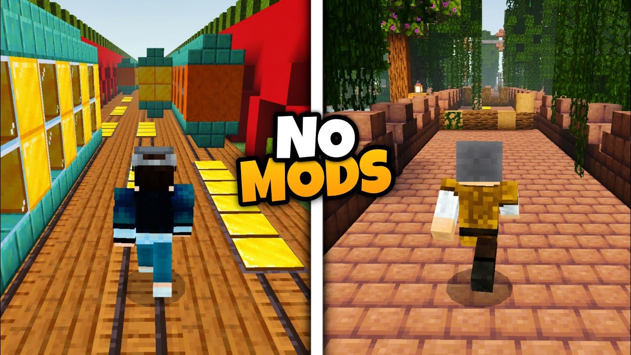 I Recreated SUBWAY SURFERS & TEMPLE RUN In Minecraft