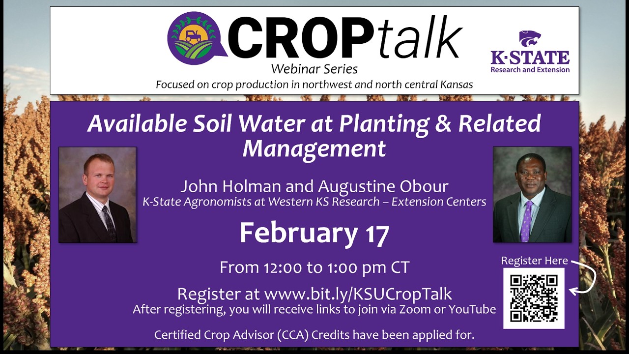 2026 CropTalk: Available Soil Water at Planting and Related Decisions