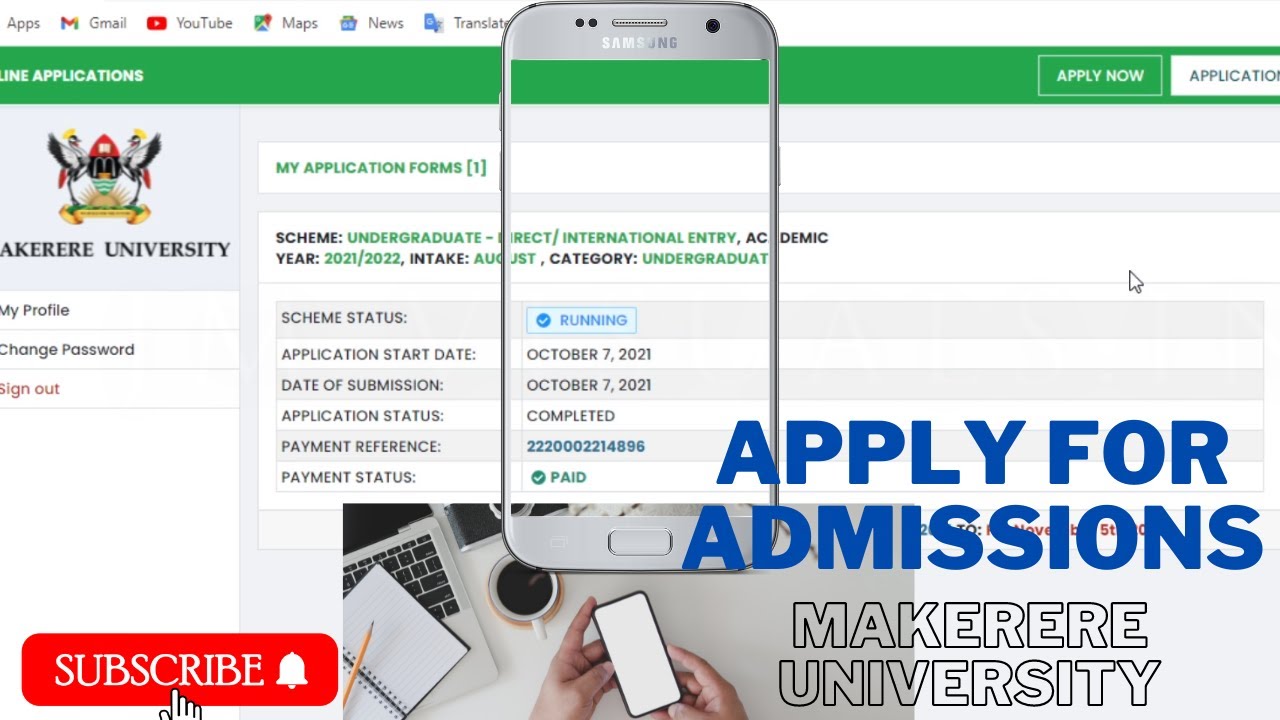 MAKERERE UNIVERSITY ONLINE APPLICATIONS OUT (HOW TO APPLY)