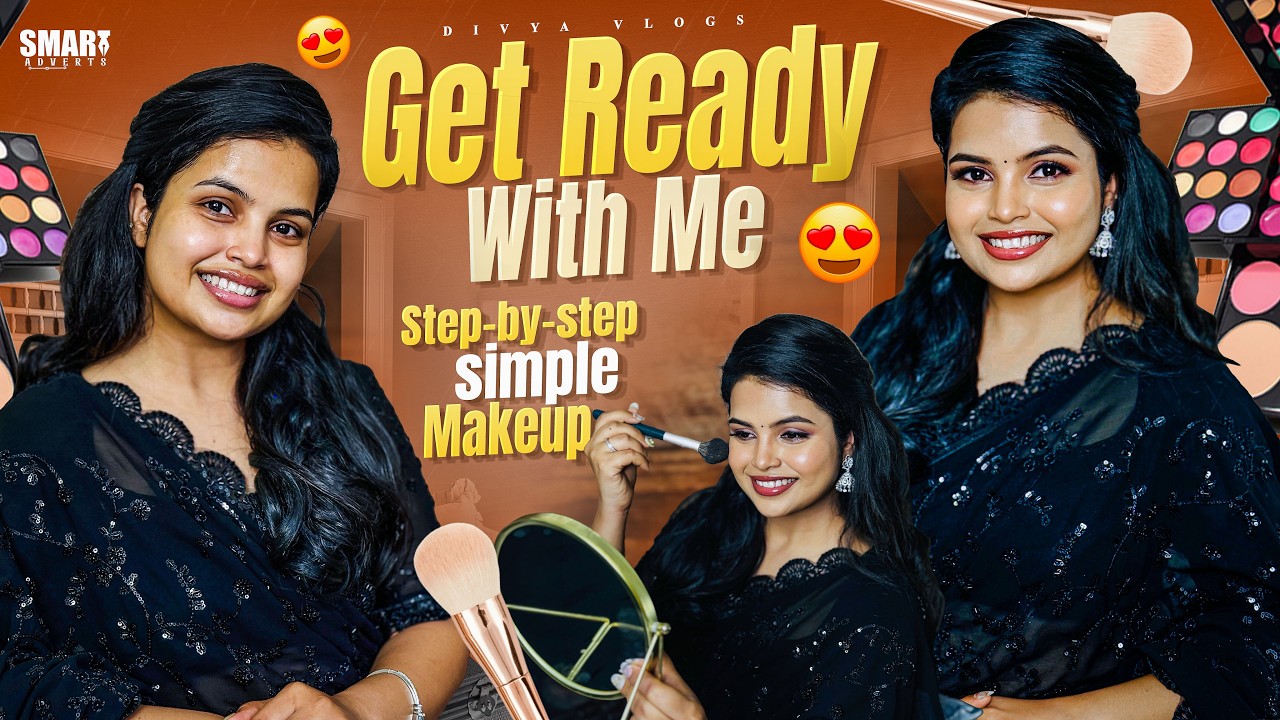 Get Ready With Me (GRWM) 💄 | Simple Step-by-Step Makeup for Beginners | Divya Vlogs ❤️