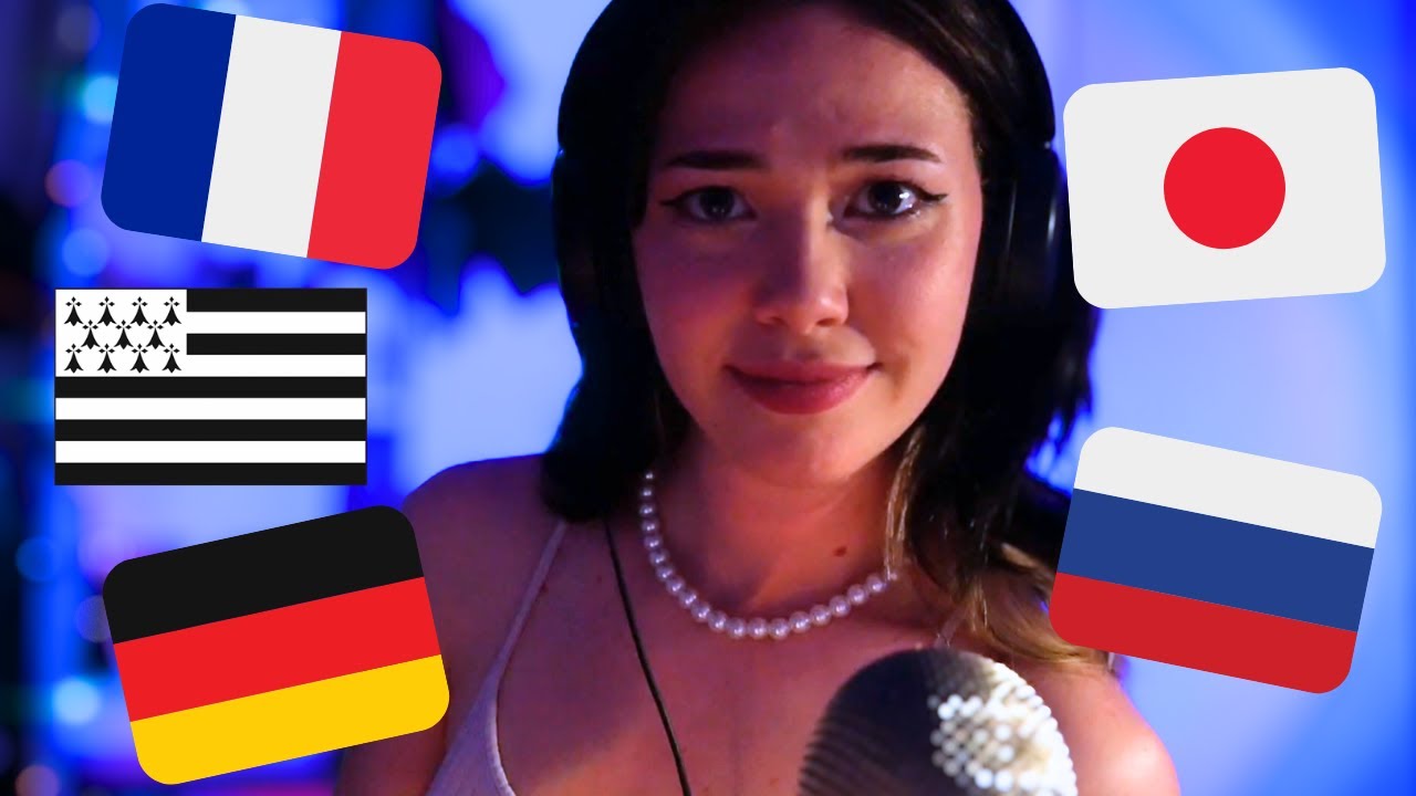 ASMR ೀ⋆｡ mots déclencheurs en 5 langues ! (français, allemand, breton, russe, japonais)