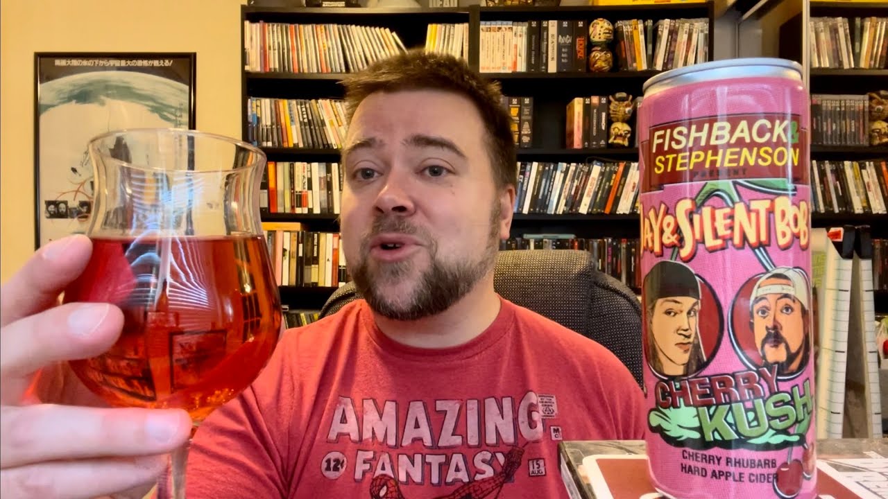 Jay & Silent Bob&rsquo;s Cherry Kush Hard Cider Review 🍒🍎🍻Fishback & Stephenson @KevinSmith