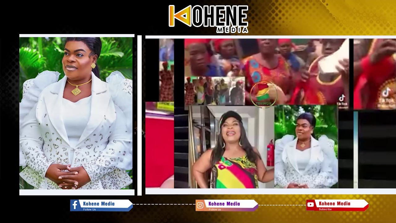 OHENENI ADAZOA CLASHES WITH AWIAKWANTA YAM SELLERS CONFLICT AS SHE RECIEVE CURSES