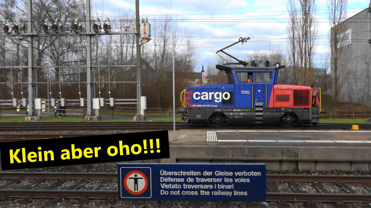 🇨🇭SBB Cargo:💪Klein aber oho!!! Die Kleine SBB Eem 923 beschleunigt ordentlich!