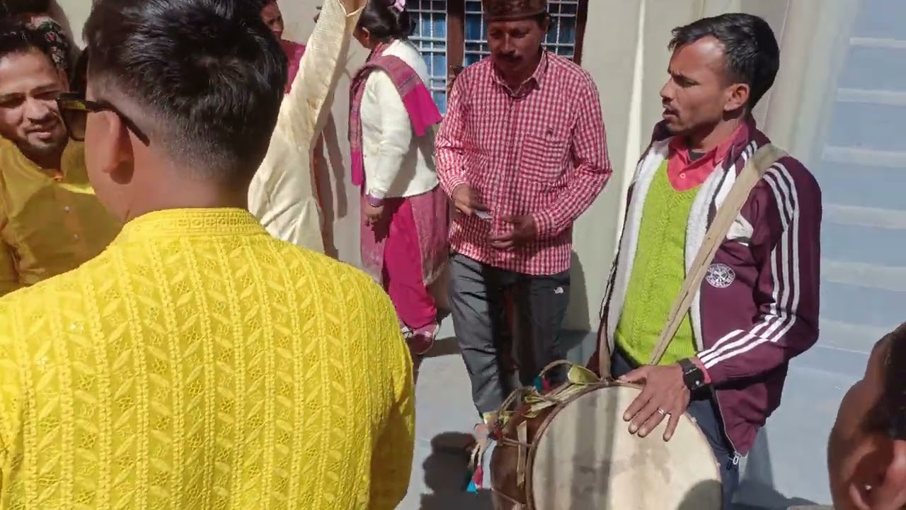 Uttrakhandi dhol damo#teri didi kaa byo maa nauni bhawana kya hue che karaar nauni bhaawna@❤️