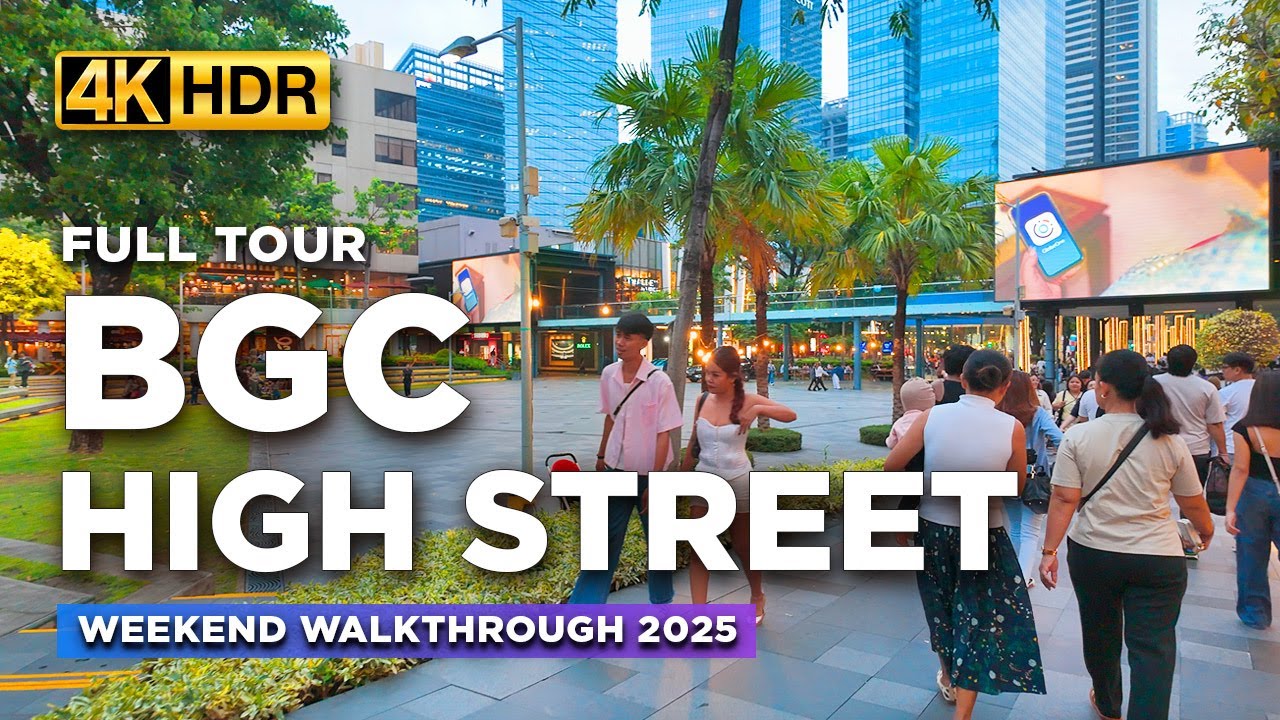 Manila's Most Upscale Outdoor Spot | BGC HIGH STREET Weekend Tour | BGC Philippines 2025
