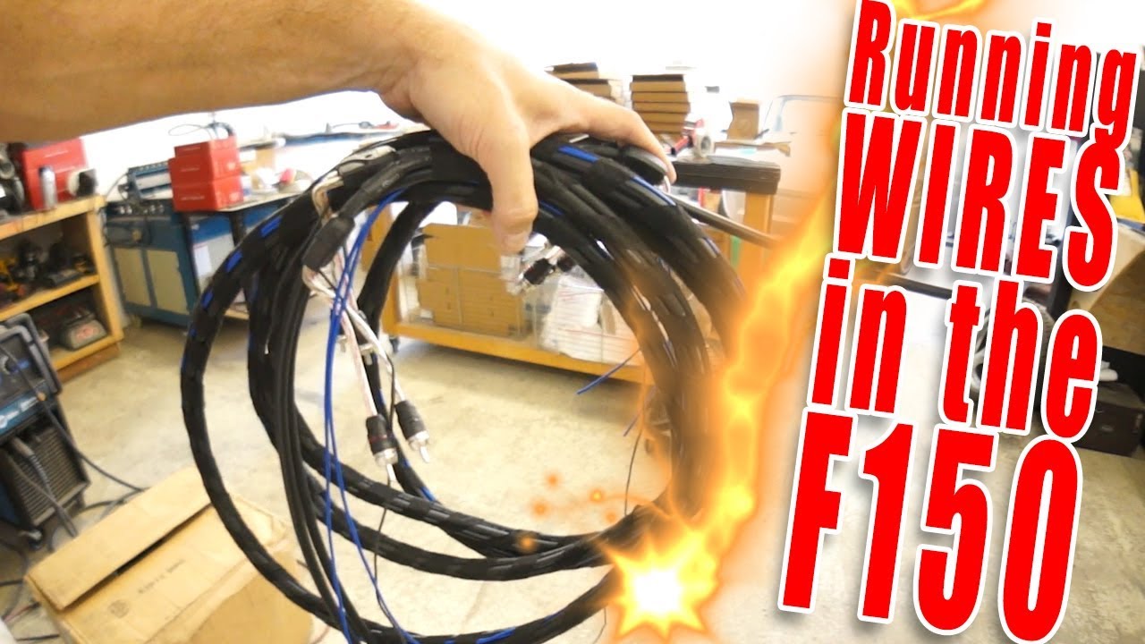 RUNNING WIRE IN THE F150!! - RCA's and speaker wire - AMPLIFIED #650
