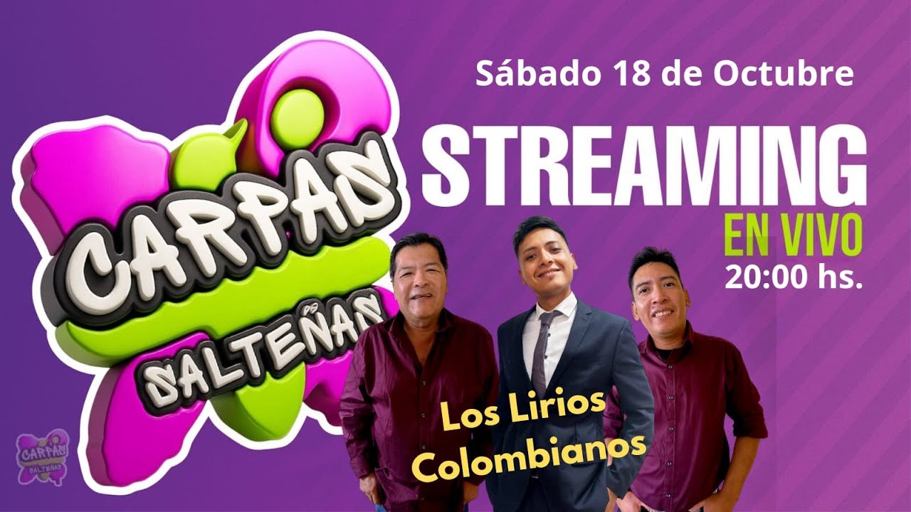 LIRIOS COLOMBIANOS EPECIAL DIA DE LA MADRE  SABADO 18  20:00 HS