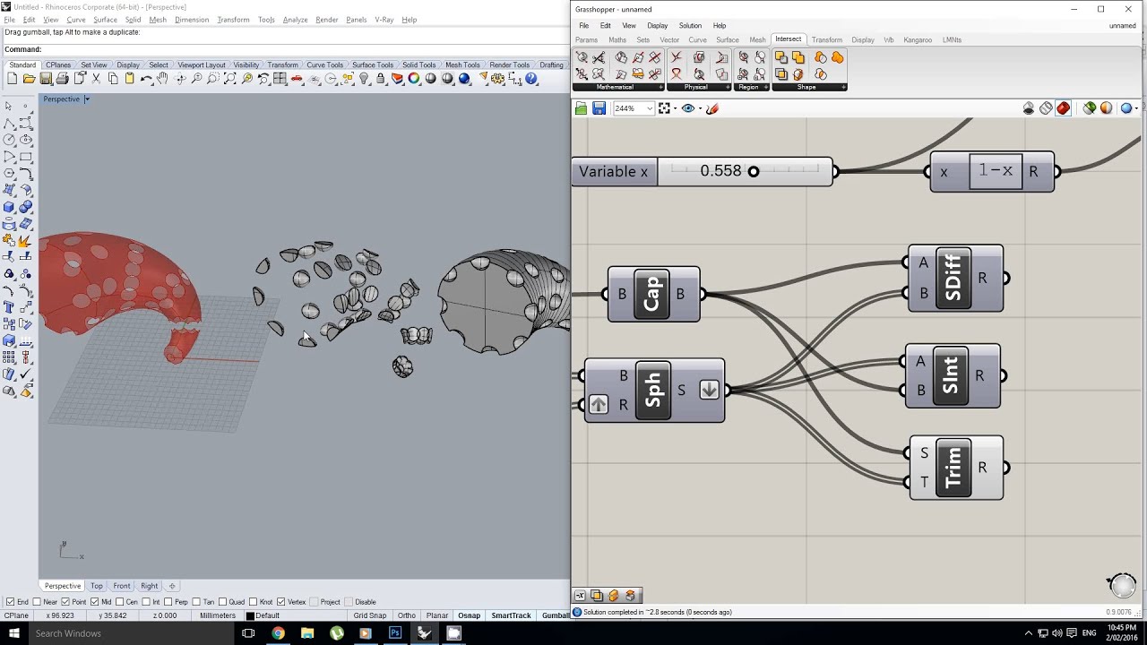 Grasshopper 14 - Working with Solid Operators (Booleans)