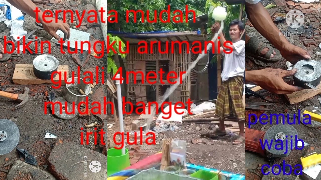 cara membuat tungku Harum Manis dari barang bekas