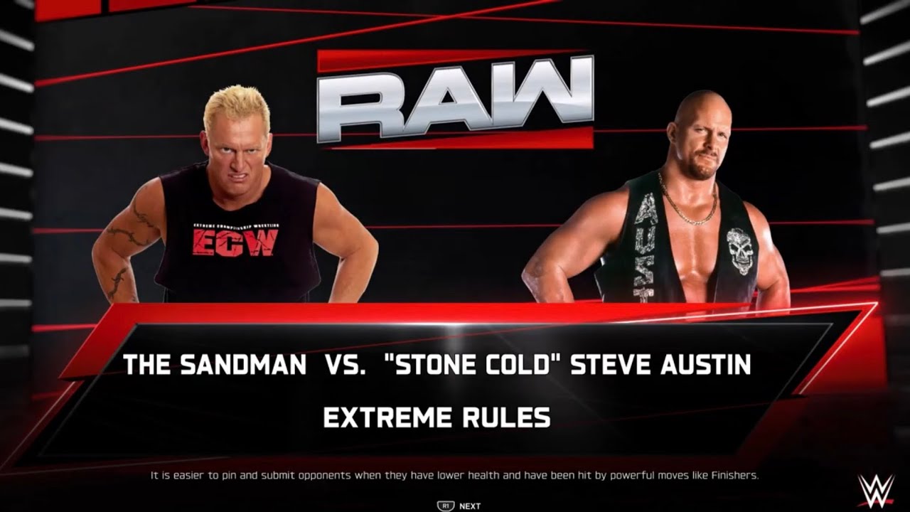 WWE 2K25! The Sandman vs 