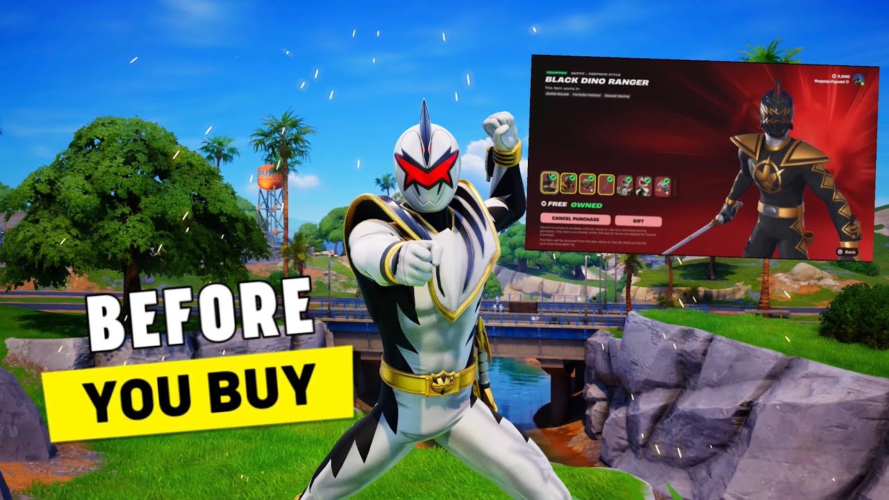 Геймплей комплекта «Дино Гром» | Могучие рейнджеры x Fortnite (Перед покупкой)
