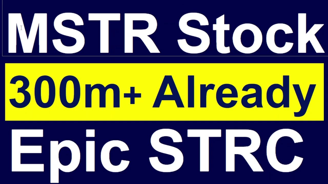 MSTR Stock: The EPIC Power of STRC as a Fundraising Tool... $300m+ Worth of Bitcoin Added Already?