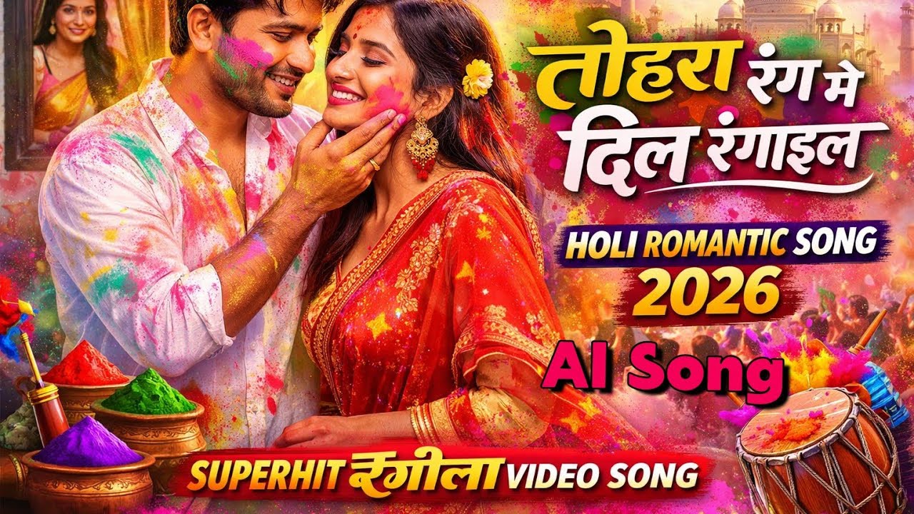 Tohre Rang Mein Dil Rangail | 8 Parwadi Holi Dhamaka | Holi Romantic AI Song 2026 | Taj Mahal Specia