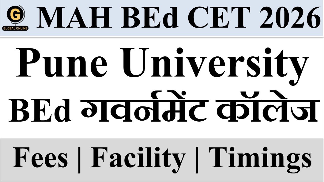 MAH BEd CET 2026 | Best Government B.Ed Colleges Under Pune University