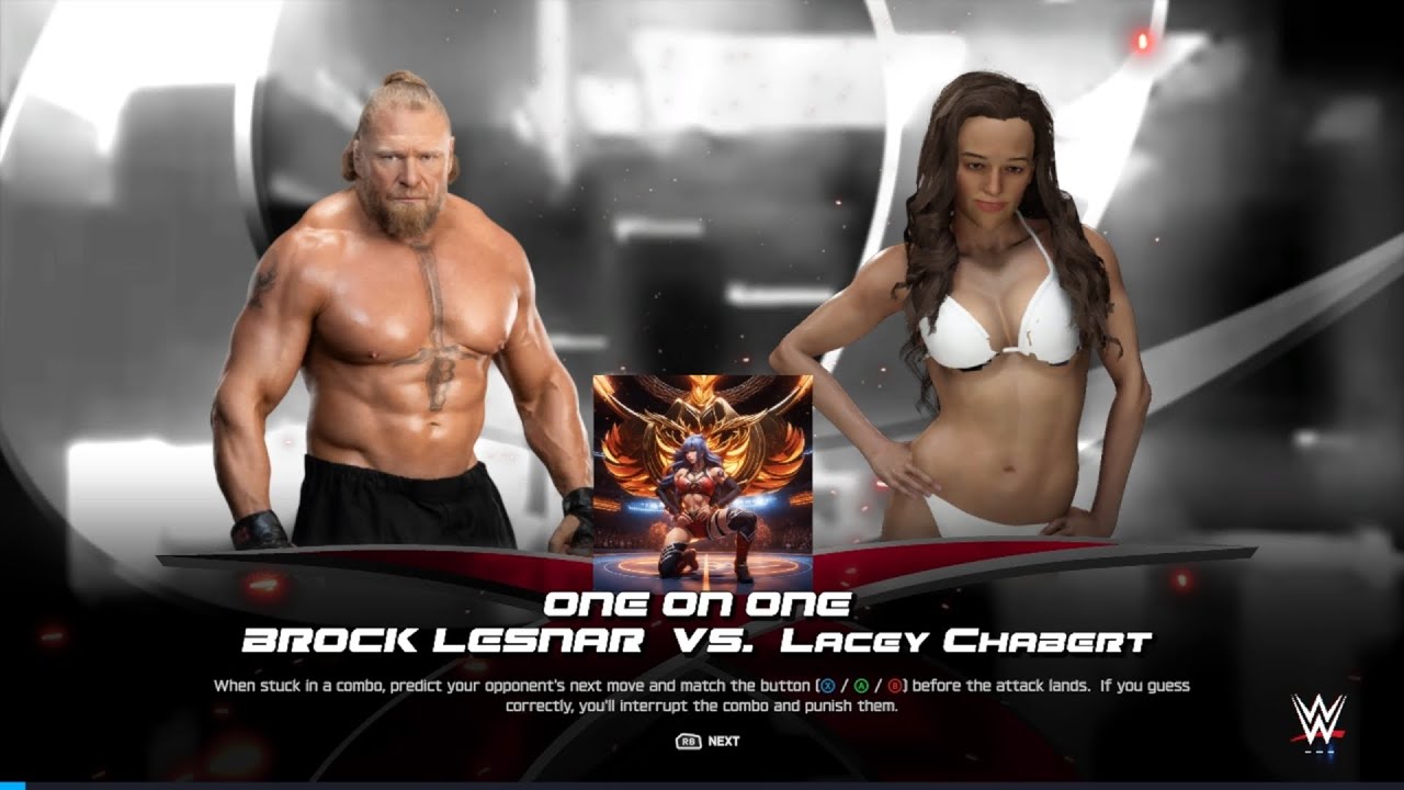 #wwe2k25 | Intergender Singles match | Brock lesnar vs Lacy Chabert | Request