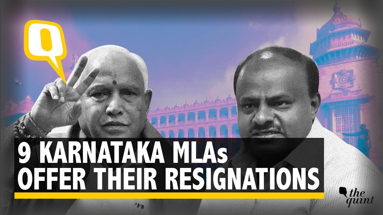 Nine Coalition MLAs Approach Karnataka Speaker Offering to Resign