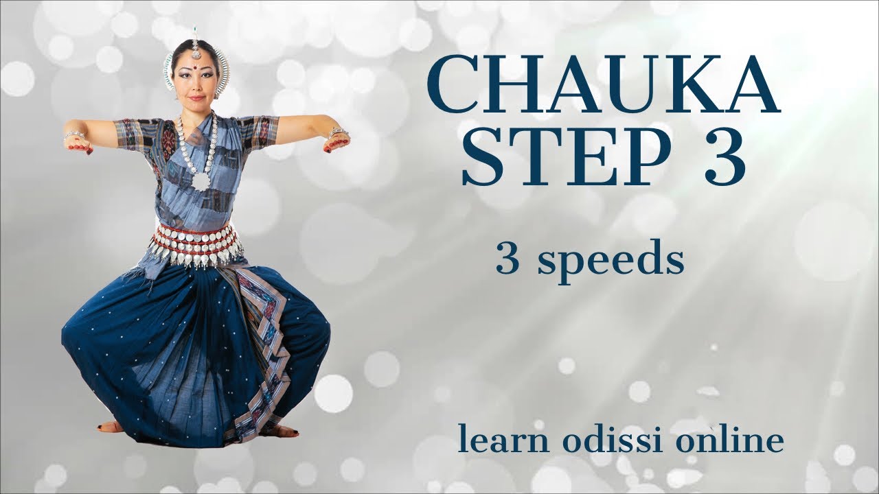 CHAUKA STEP 3 with EXPLANATION in 3 SPEEDS I ODISSI DANCE for Beginners I Learn Odissi Online