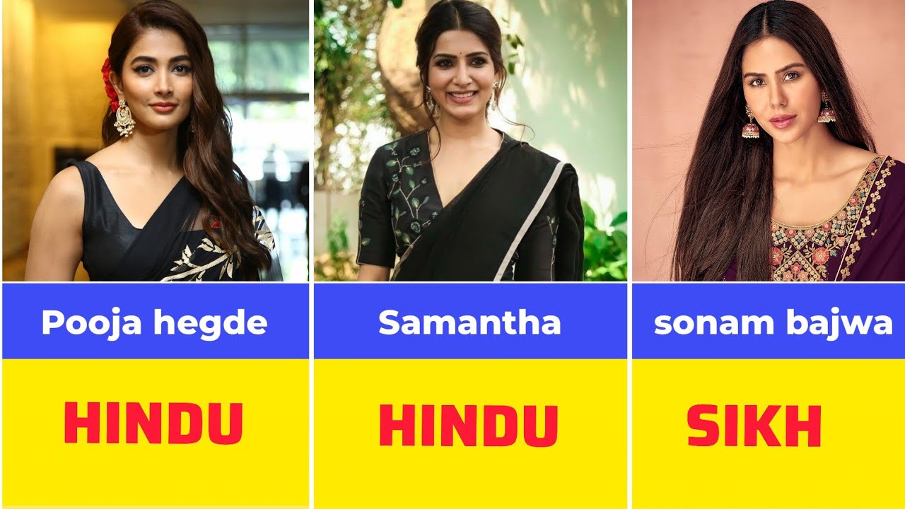 Religion of Famous Indian Actress || caste of famous indian actress || caste campare 
