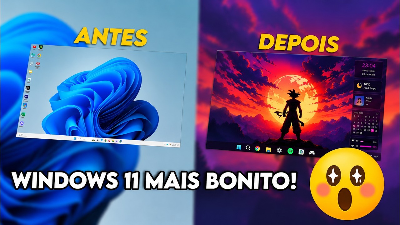 Como deixar o Windows 11 MAIS BONITO em 2026 | PC Bonito